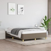 vidaXL Bedframe stof taupe 140x190 cm