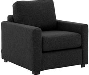 Goossens Fauteuil Lucca, Fauteuil klein arm smal 12 cm