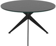 Goossens Excellent Salontafel Cipressen rond, keramiek zwart, modern design, 60 x 36 x 60 cm