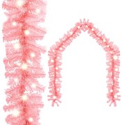 vidaXL Kerstslinger met LED-lampjes 5 m roze