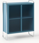 Metalen vitrinekast Robyn met glazen voorzijde