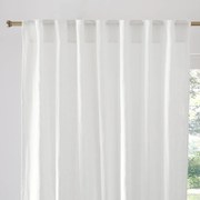 Linnen gordijn afgewerkt met verdekte lussen, ELBA