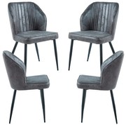 Pakket van 4 Wenye-stoelen