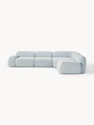 Modulaire hoekbank Wolke (4-zits) van bouclé