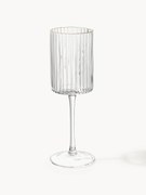 Mondgeblazen wijnglazen Aleo met gouden rand, 4-delig