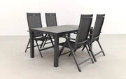 Hartman Napoli/President 160 cm. verstelbare tuinset - 5-delig