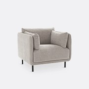 Fauteuil, getextureerde stof, Victor