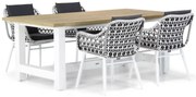 Tuinset 4 personen 200 cm Wicker Zwart Lifestyle Garden Furniture Dolphin/Los