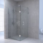 Brauer JC profielloze douchecabine 120x90cm 3-delig chroom
