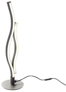 Design tafellamp zwart met zilver incl. LED dimbaar - Blaze Design Binnenverlichting Lamp