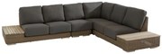 4 Seasons Outdoor Kingston platform loungeset rechts SALE  Loungeset    antraciet weerbestendig