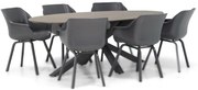 Tuinset 6 personen 220 cm Kunststof Grijs Hartman Sophie
