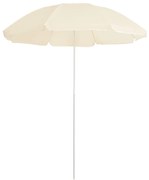 vidaXL Parasol met stalen paal 180 cm zandkleurig