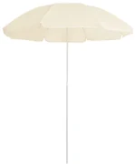 vidaXL Parasol met stalen paal 180 cm zandkleurig