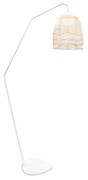 Buiten vloerlamp wit incl. LED IP54 oplaadbaar met afstandsbediening - Santorini IP54 Buitenverlichting rond Lamp