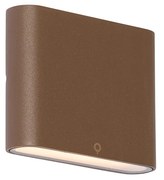 Moderne buiten wandlamp roestbruin 11,5 cm incl. LED IP65 - Batt