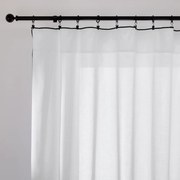 Katoenen glasgordijn met schuifzoom, Anahi