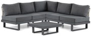 Hoek loungeset 5 personen Aluminium Grijs Lifestyle Garden Furniture Lorenzo
