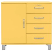 Tenzo Malibu Retro Dressoir Small Geel - 98x41x92cm.