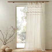 Glasgordijn in linnen voile, Lutz