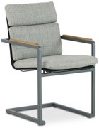 Tuinstoel Aluminium/teak Grijs-antraciet Osmen Orso