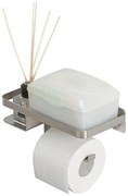 Tiger Caddy Toiletrolhouder met planchet RVS geborsteld 1401430946