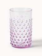 Mondgeblazen waterglazen Hobnail, 6 stuks