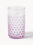 Mondgeblazen waterglazen Hobnail, 6 stuks