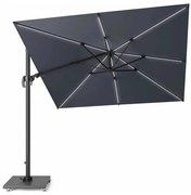 Challenger T2 glow zweefparasol 300x300 cm antraciet