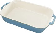 Staub Ceramique Ovenschaal 34 cm, Rechthoekig, Antiek turquoise - Ceramique - Staub