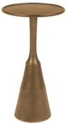 Bodio Noah Ronde Bijzettafel Aluminum Messing - 35 X 35cm.
