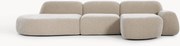 Modulaire hoekbank Wolke (4-zits) met chaise longue