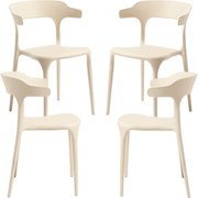 Set 4 Teul Stoelen