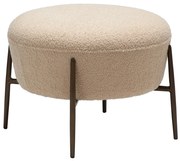 Dan-Form Orbit Ronde Poef Boucle Frosted Almond Shimmer