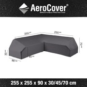 Platform loungesethoes 255x255x90xH30/45/70 cm– AeroCover