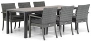 Tuinset 6 personen 217 cm Wicker Grijs Domani Furniture Albergo/Young