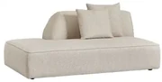 Linker Divan Voor Cardea Gestoffeerde Modulaire Bank Crèmebeige Boucléstof - Sklum