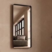 Kare Design Ombra Soft Spiegel Met Zwarte Lijst 200 Cm - 80x200cm