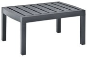 vidaXL Tuintafel 78x55x38 cm kunststof antracietkleurig