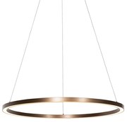 Hanglamp brons 80 cm incl. LED 3-staps dimbaar - Girello Design rond Binnenverlichting Lamp