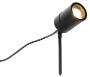Smart moderne prikspot zwart IP44 incl. wifi GU10 - Solo