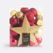 Doos van 33 Kerstballen Caspar