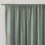 Fluwelen gordijn, met aangerimpelde bies en golf, VELVET