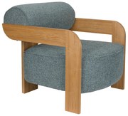 Zuiver Oolong Eiken Fauteuil Modern Design Blauw