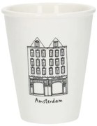 Gevel mok, Amsterdam Bilderdijk, porselein, 200 ml