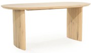 Eleonora Dex Eiken Eettafel Ovaal Naturel 180x90 Cm - 180 X 110cm.