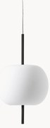 Dimbare hanglamp Kushi, mondgeblazen