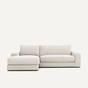 Hoekbank, chenille fluweel, Skander