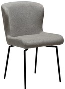Dan-Form Glam Swivel Draaibare Eetkamerstoel Boucle Grijsbruin
