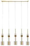 Kare Design Candy Bar Gold Hanglamp Goud En Glas 103 Cm